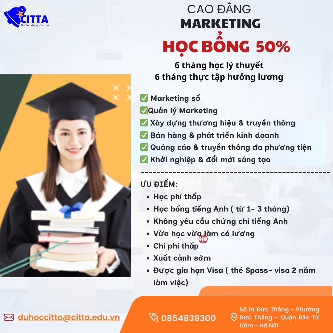 🎓 HỌC BỔNG 50% DU HỌC SINGAPORE – CƠ HỘI VÀNG CHO SINH VIÊN VIỆT NAM